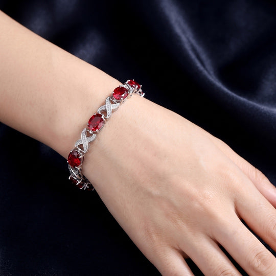 Crimson X Armband